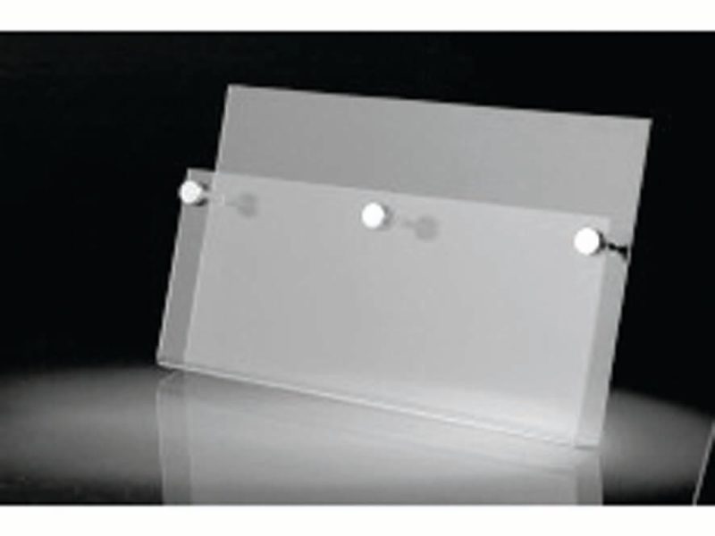 Double A4 Brochure Holder With Aluminium Spaces