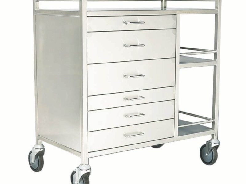 Anaesthetic Trolley 6 Full Width Drawer