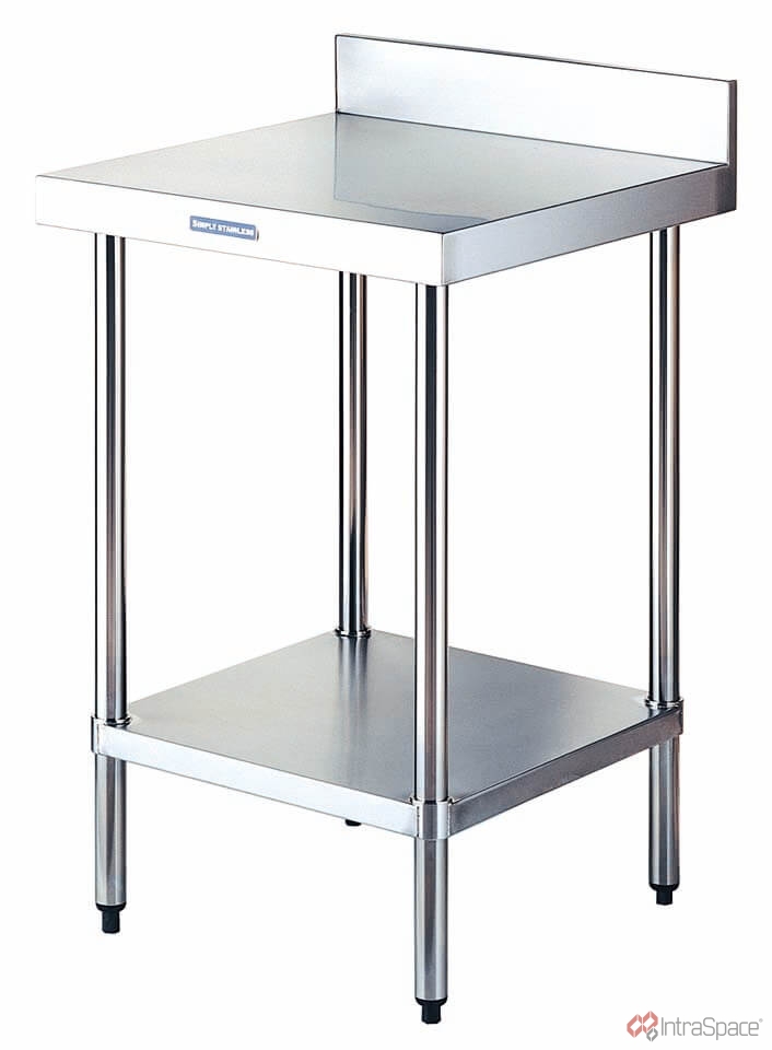 Stainless Steel Work Bench With Splashback Intraspace