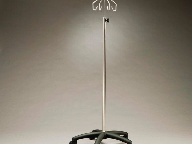 IV Stand Mobile with Nylon Base – 4 Hook