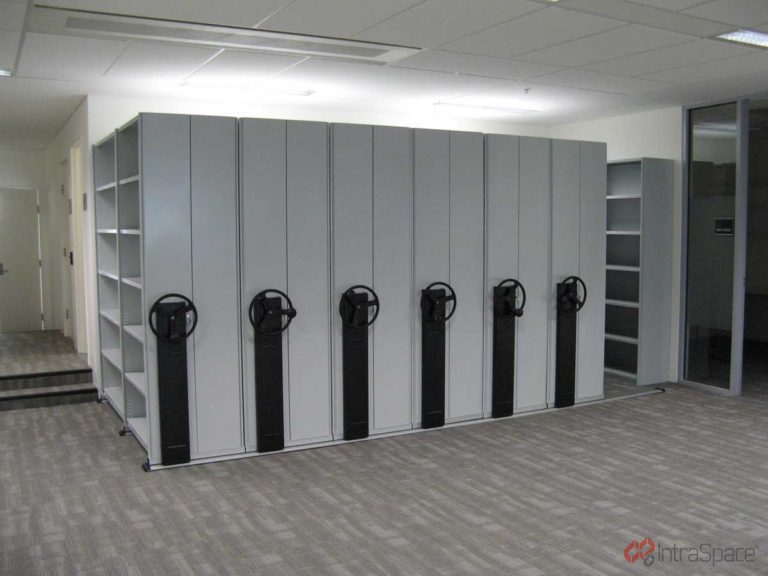 Compactus installation by IntraSpace for Eastern Health on Spring Street.