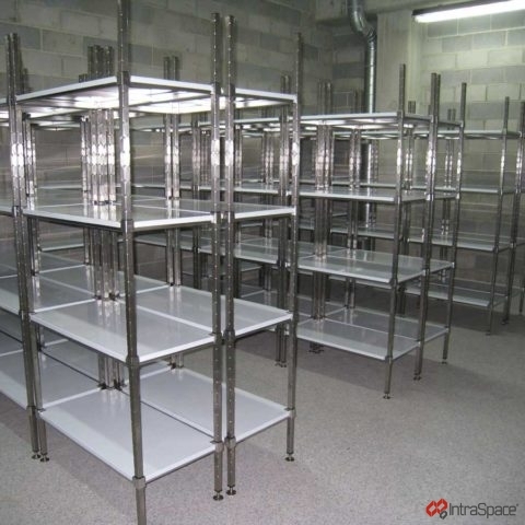Interior photo of shelving installed by IntraSpace at Monash University in Clayton.