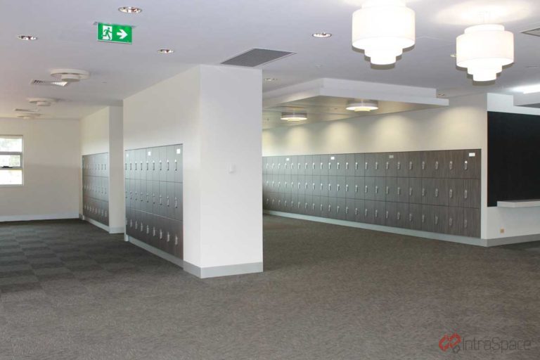 Laminate lockers installed by IntraSpace for Northern Teaching & Training Centre.