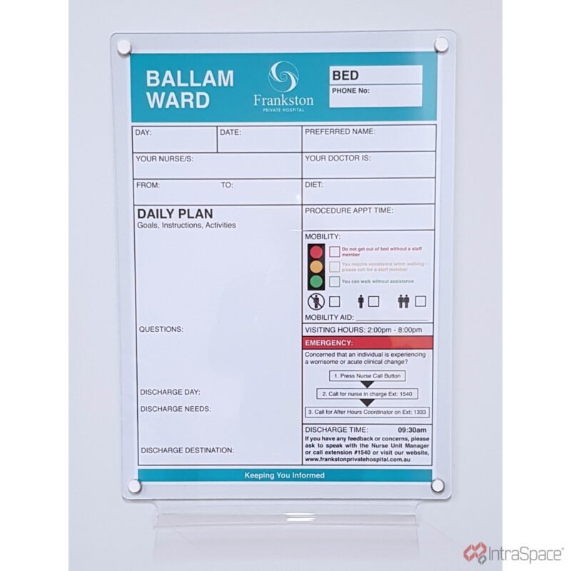 Acrylic Bed Board Display Panel