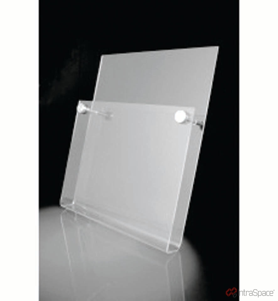 Single A4 Brochure Holder With Aluminium Spacers