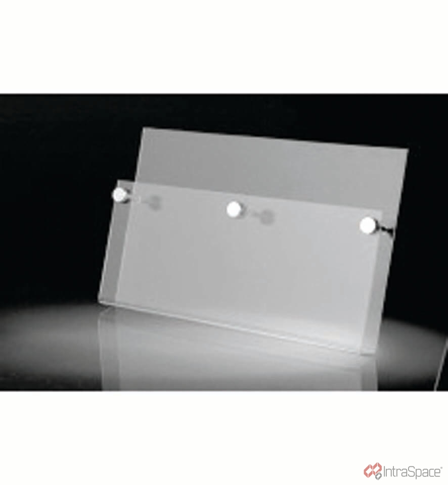 Double A4 Brochure Holder With Aluminium Spaces