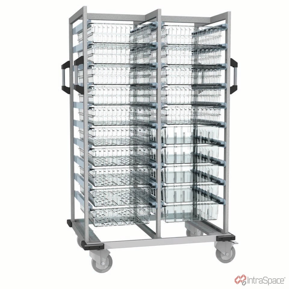 2-Section Open Transport Trolley