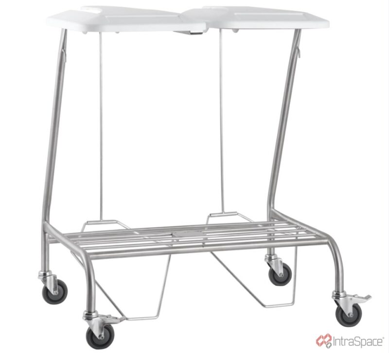 Double Linen Skip - Foot Operated Lid