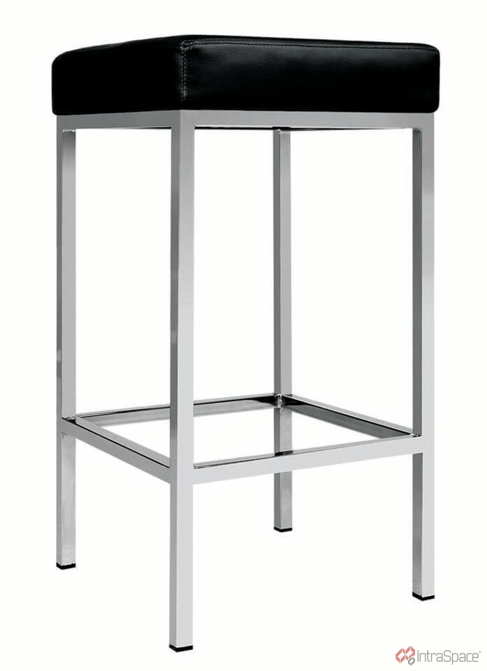 stool with chrome legs
