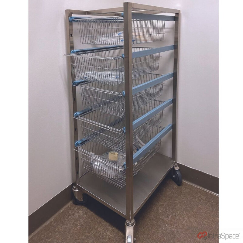 Stainless Steel Open Transport Trolley