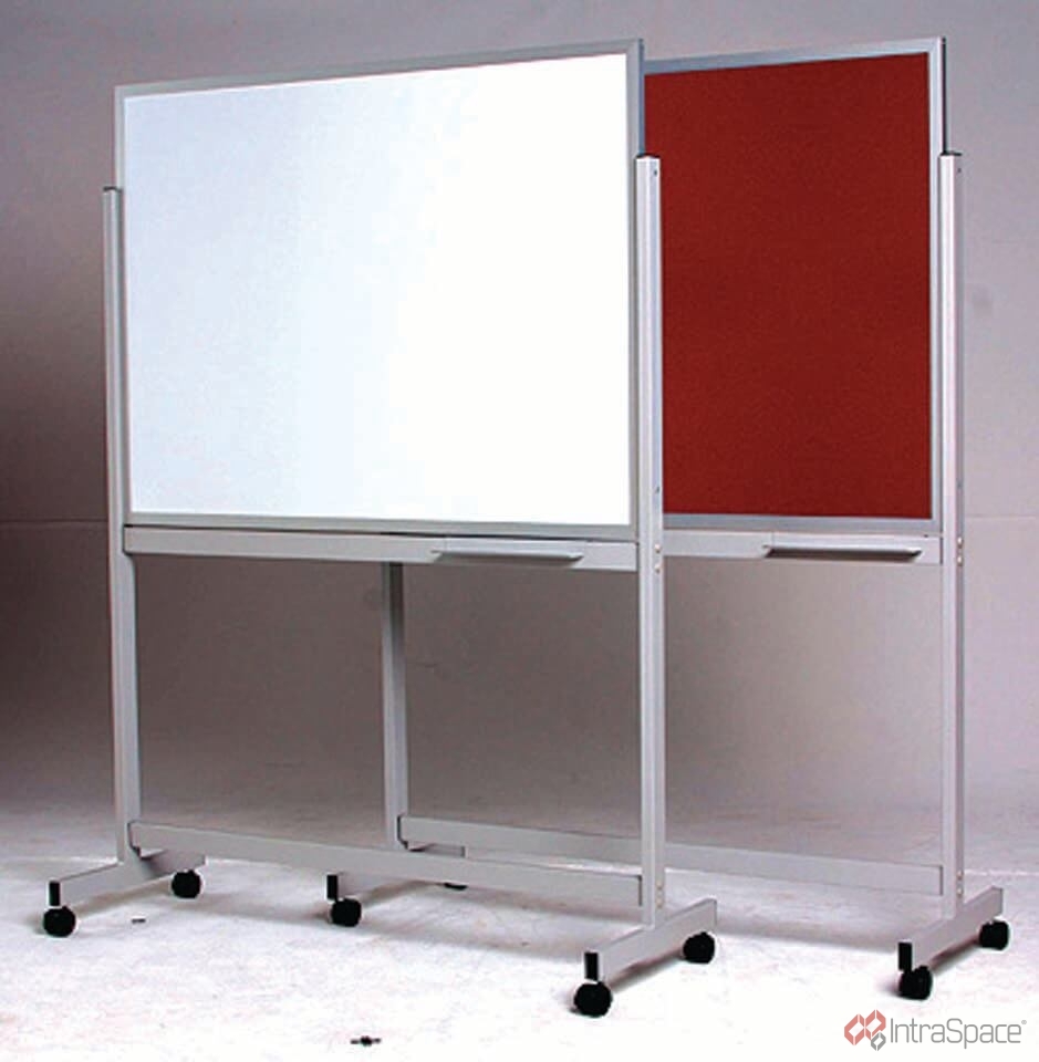 Porcelain Whiteboard – Double Sided Mobile Whiteboard On Stand