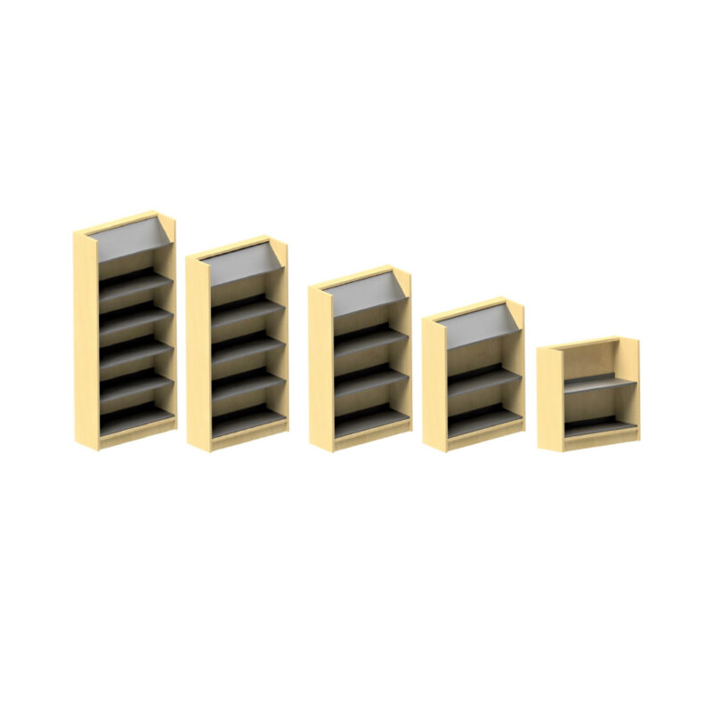Single-Sided Convertible Library Shelving