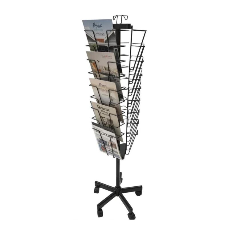 Wire Rotating Brochure Stand