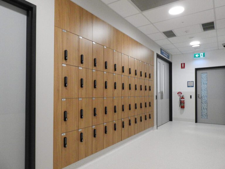 IntraSpace Laminate Lockers in Mernda Community Hospital