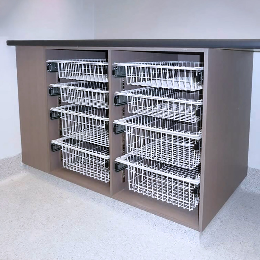 IntraSpace Under Bench Storage for IV Fluid bags