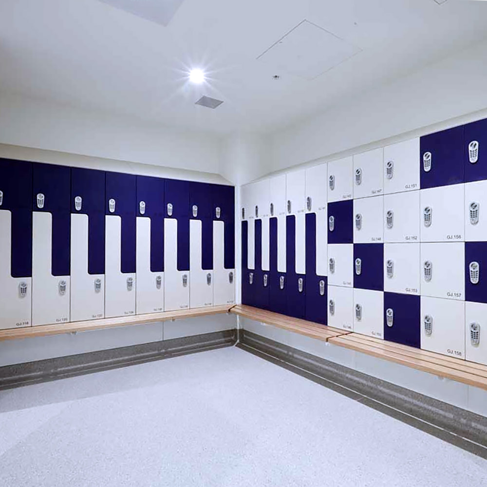 IntraSpace Laminate Lockers Bench Seating